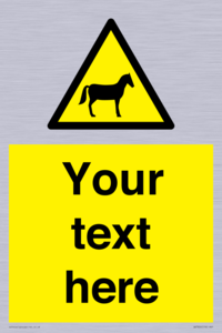 Custom warning horses